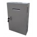 FixtureDisplays® Metal Box Mail box Secure Collection Box Ticket Box, Easy Wall Mount 18107-SILVER FLAT